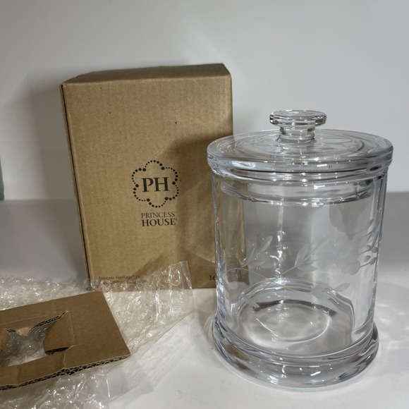 Princess House Other - Princess House Heritage Jar Franco 1693 Clear Etched Floral